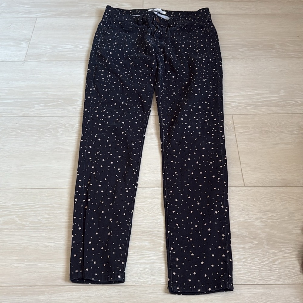 3/$10 BCBGeneration Black Pants with Cream Star Design